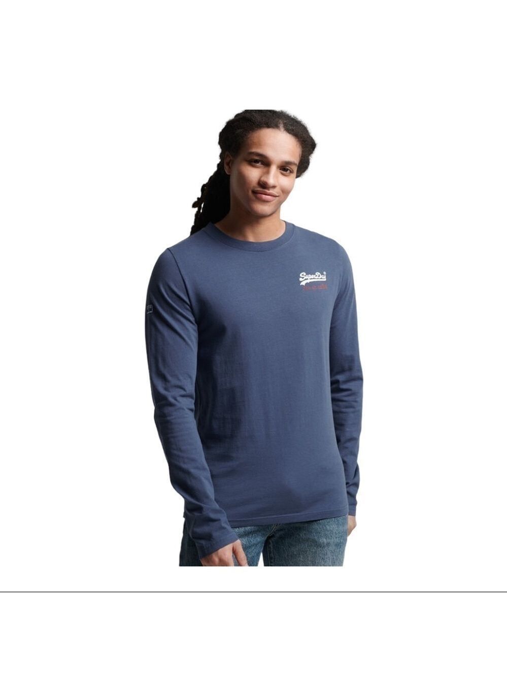 𝅺superdry Vintage Logo American Classic Top Dark Blue